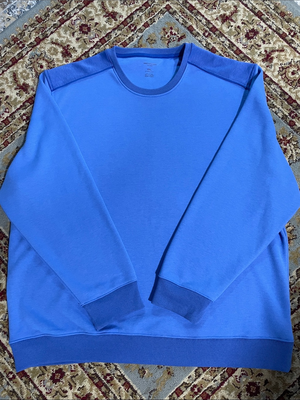 Van Heusen Men's Crewneck Sweater - Bright Blue
